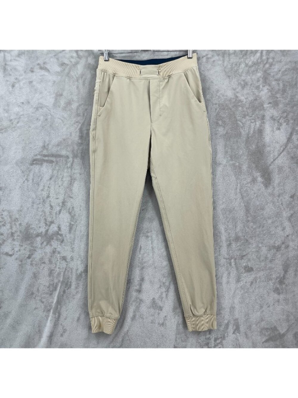 birddogs Joggers Pants Lined Tan Khaki Casual Travel Athleisure Stretch